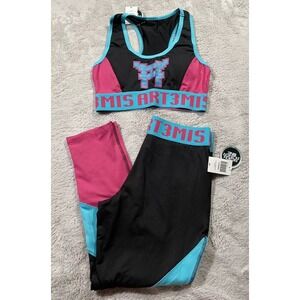 READY PLAYER ONE ARTEMIS SMALL LOW IMPACT SPORTS BRA ACTIVE CAPRIS OFFICIAL NWT